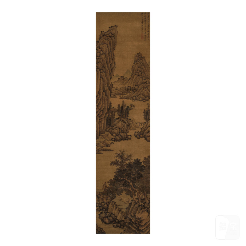 （款）沈周　溪亭春仲　設色絹本　立軸 | AFTER SHEN ZHOU